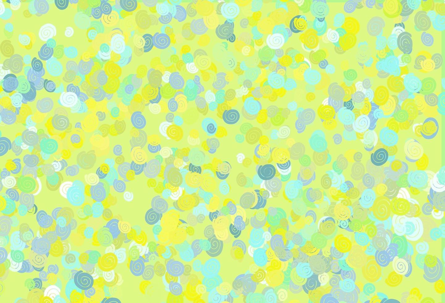 Fondo de vector verde claro, amarillo con líneas abstractas.