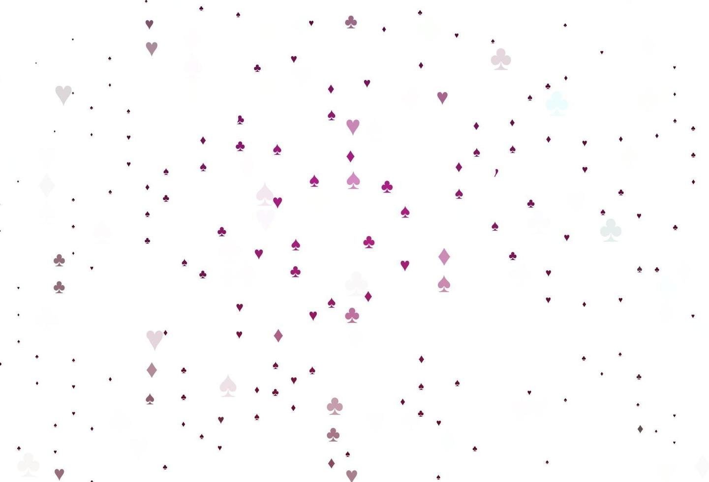 Light Pink vector cover with symbols of gamble.