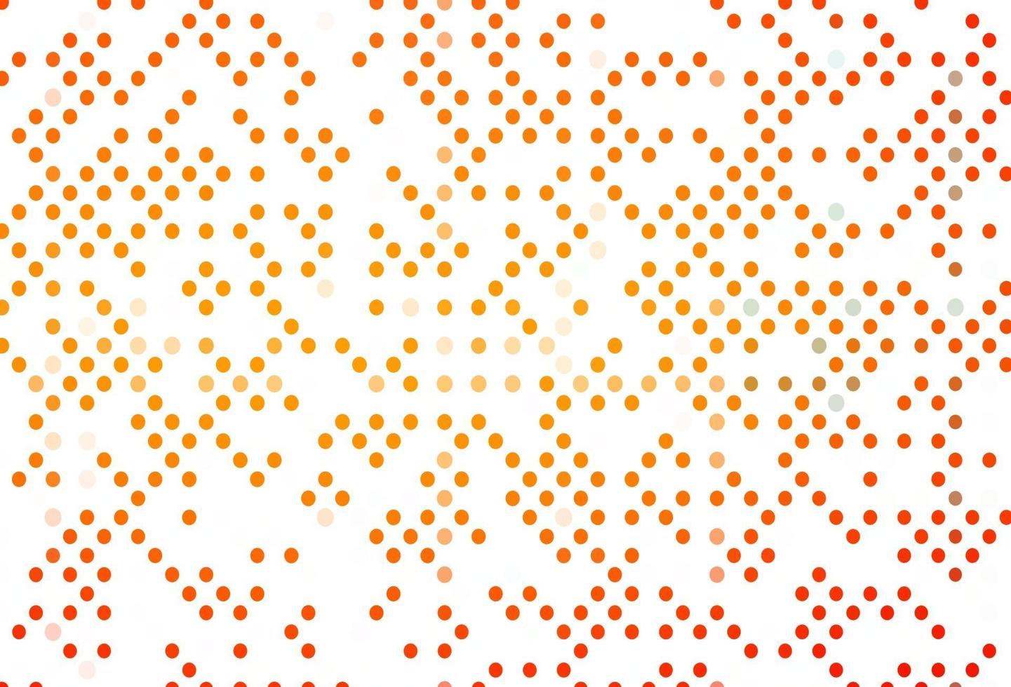 Light Orange vector background with bubbles.