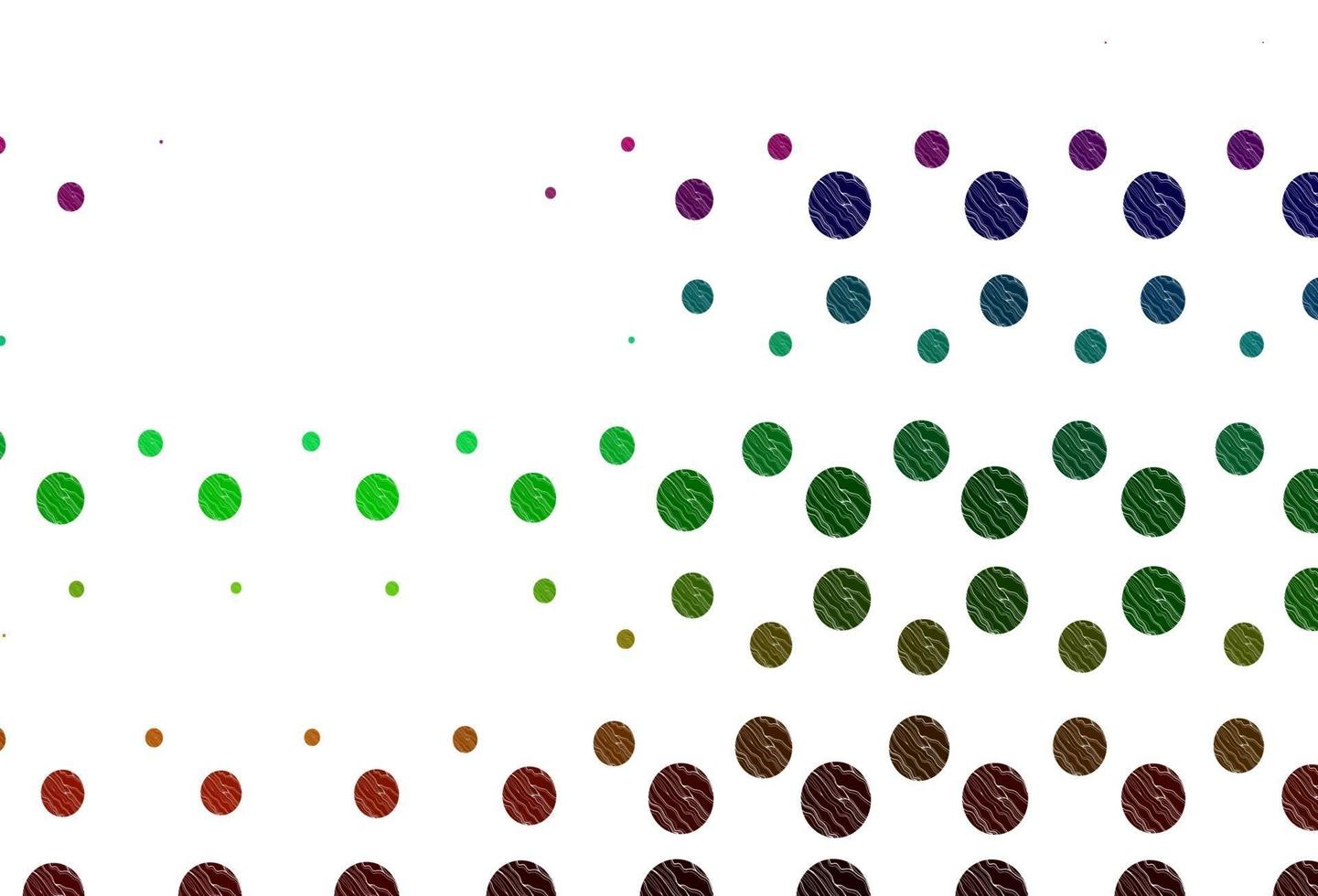 Light multicolor, rainbow vector template with circles.
