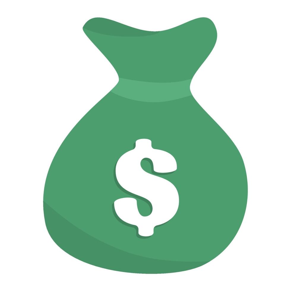 money bag cartoon vector icon illustration