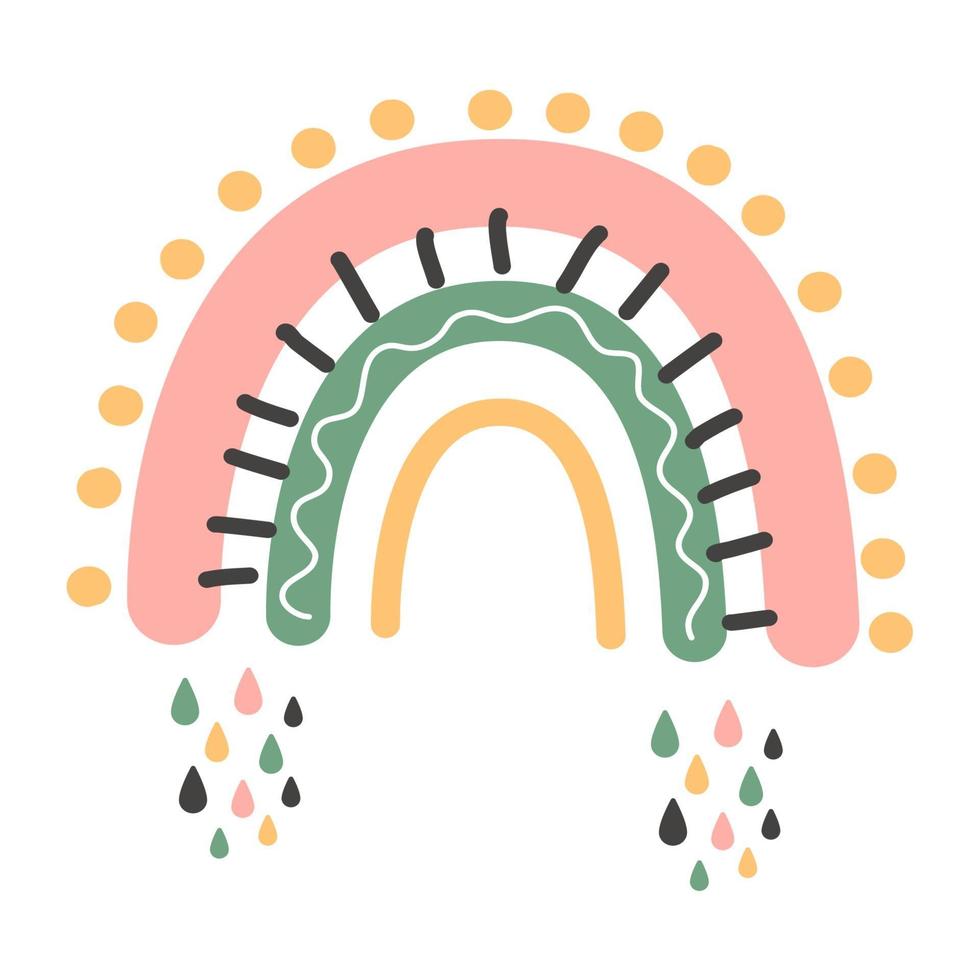 Concept of a colorful rainbow.eps vector