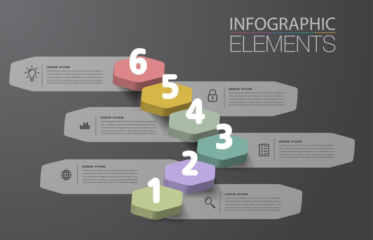 step up of business successful concept. stair infographic vector