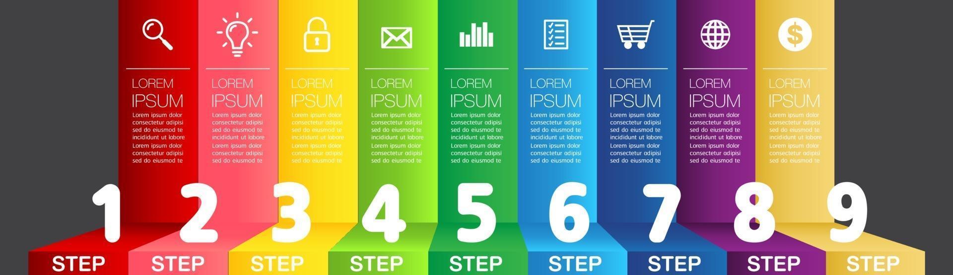 step up of business successful concept. Stirs infographic vector