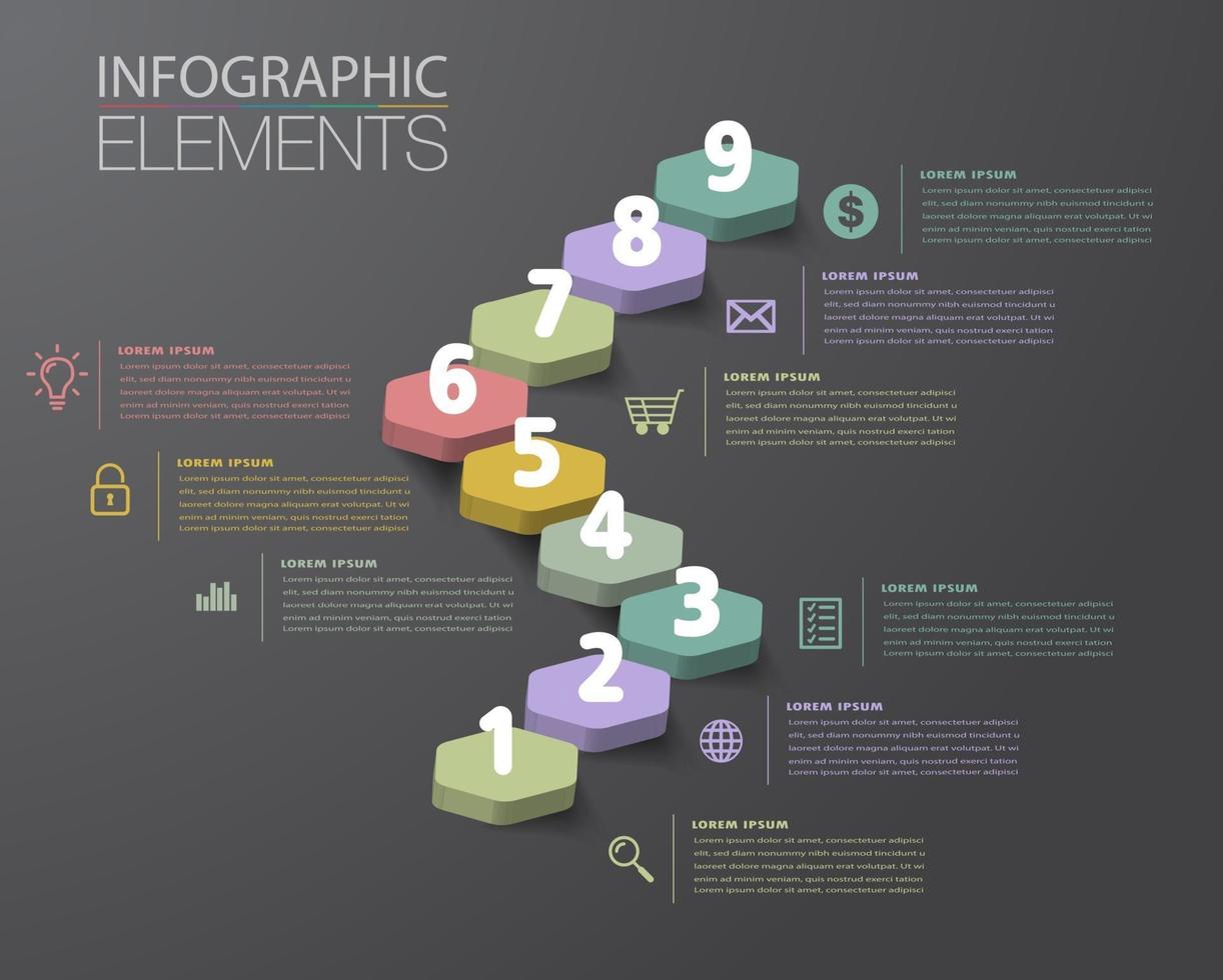 step up of business successful concept. Stirs infographic vector