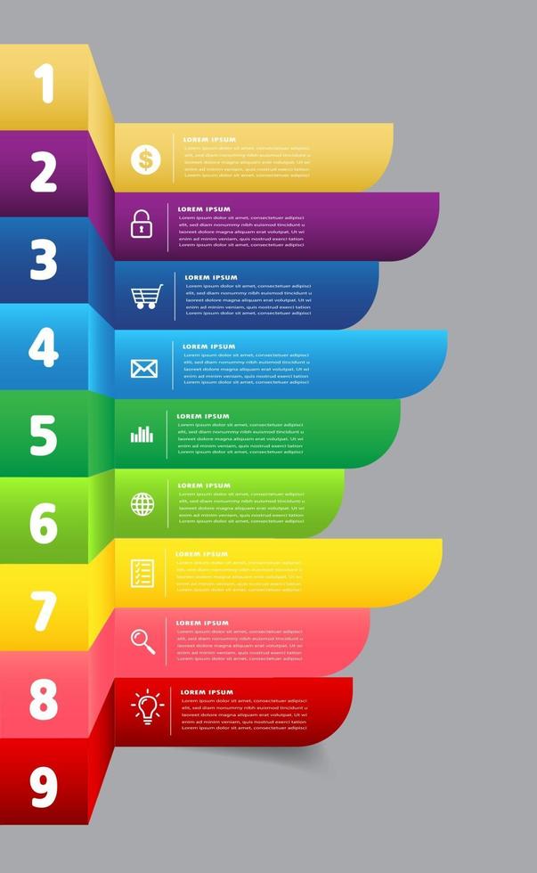 intensificar el concepto de éxito empresarial. vector de infografía de escalera