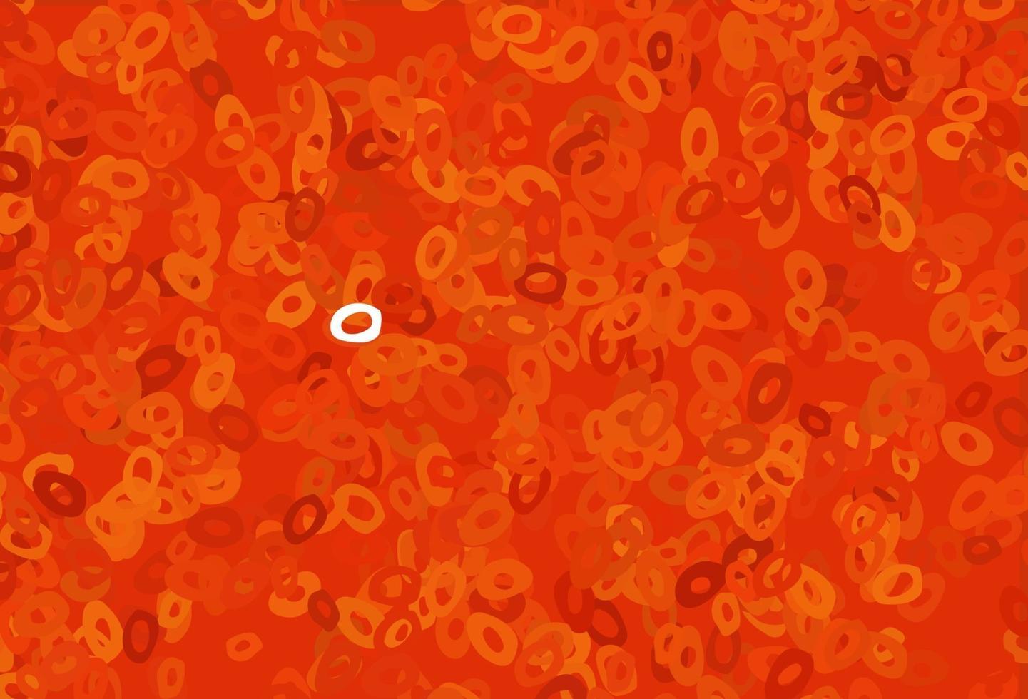 Light Orange vector pattern with spheres.
