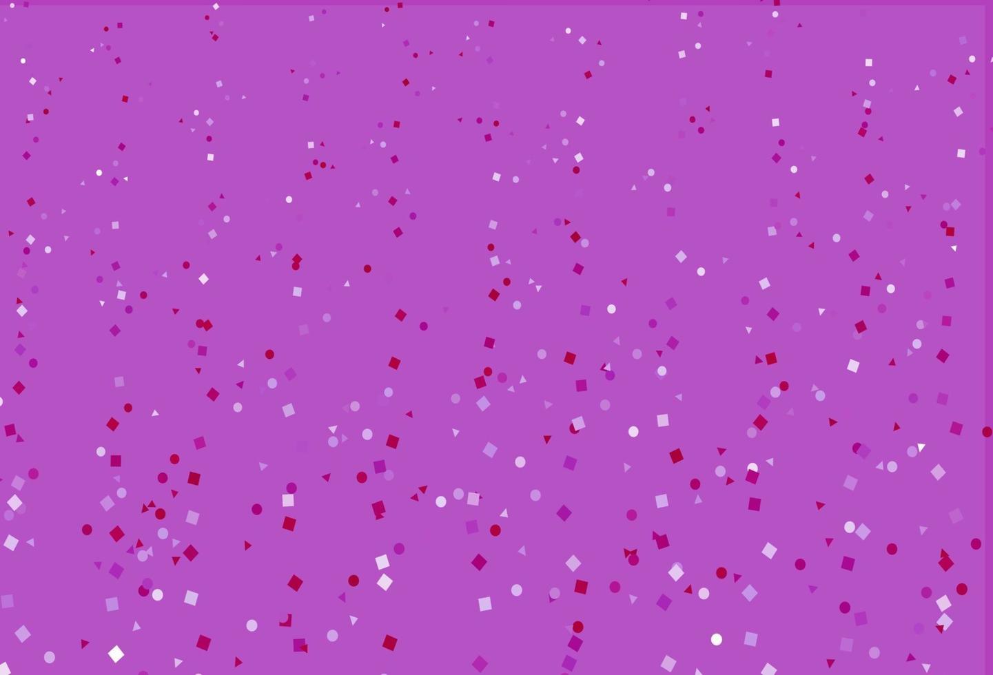 Light Purple vector background with triangles, circles, cubes.