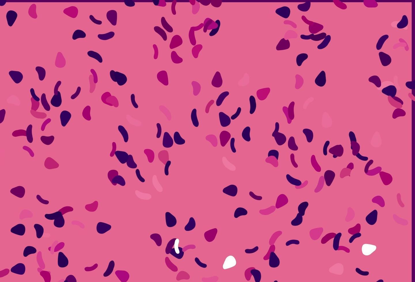 Light Purple vector template with memphis shapes.