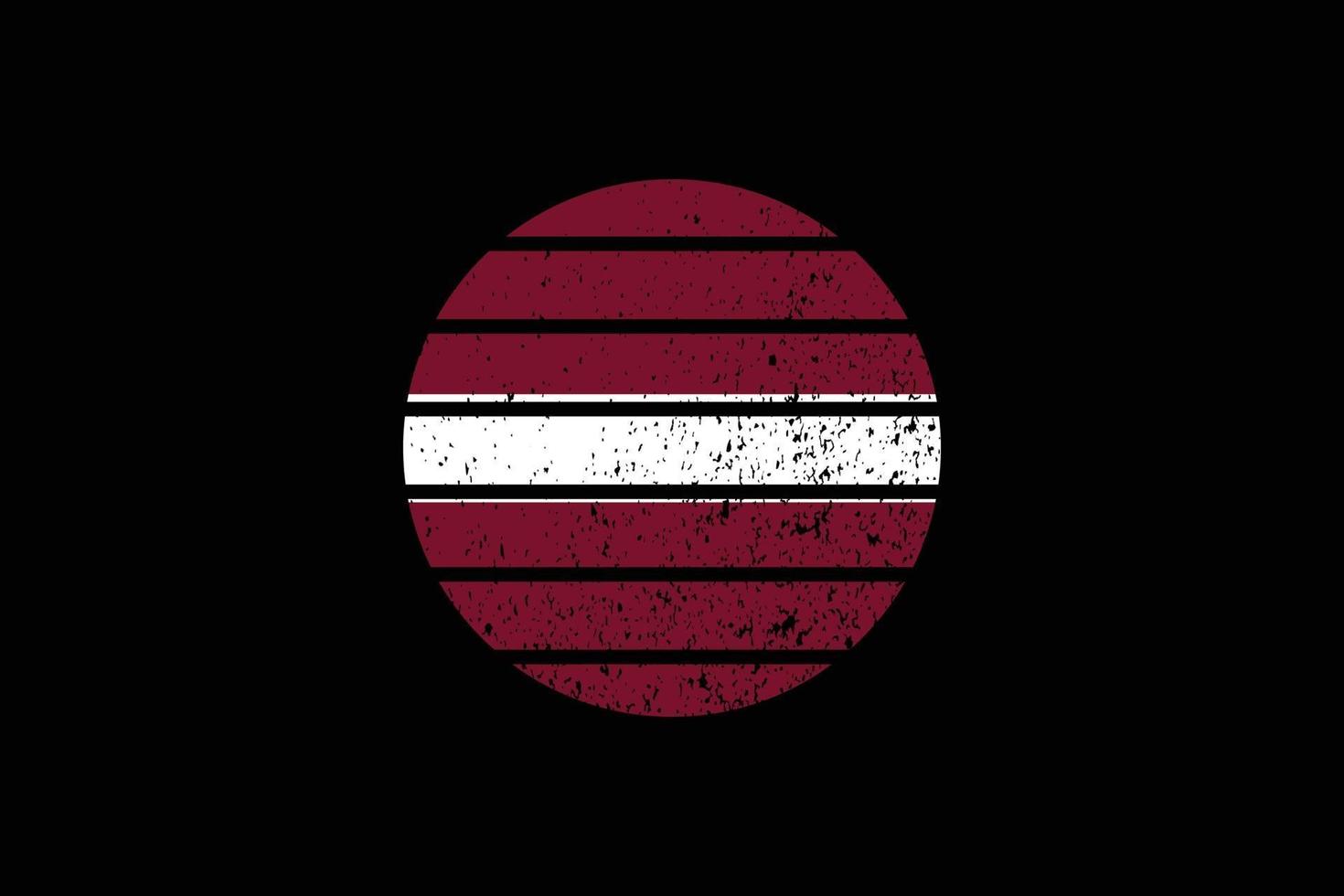 Grunge Style Flag of the Latvia. Vector illustration.