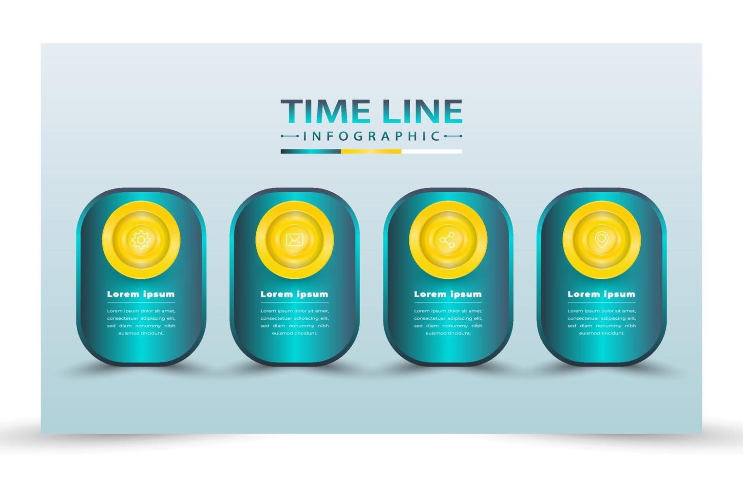 illustration vector design realistic time line infographic