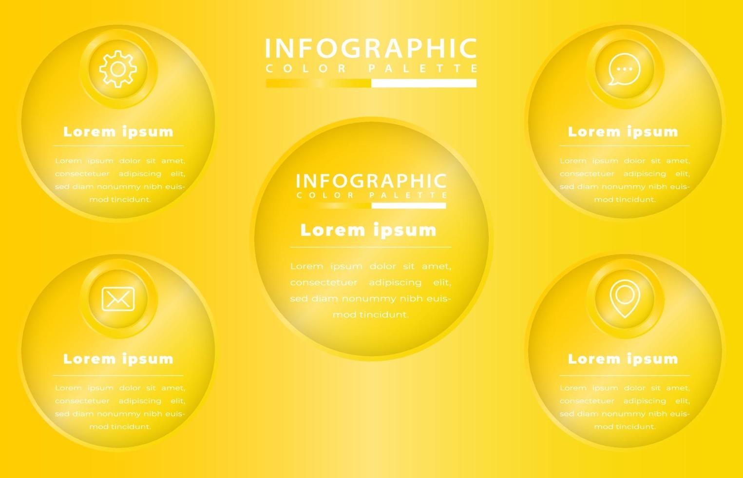 illustration vector design realistic process infographic template