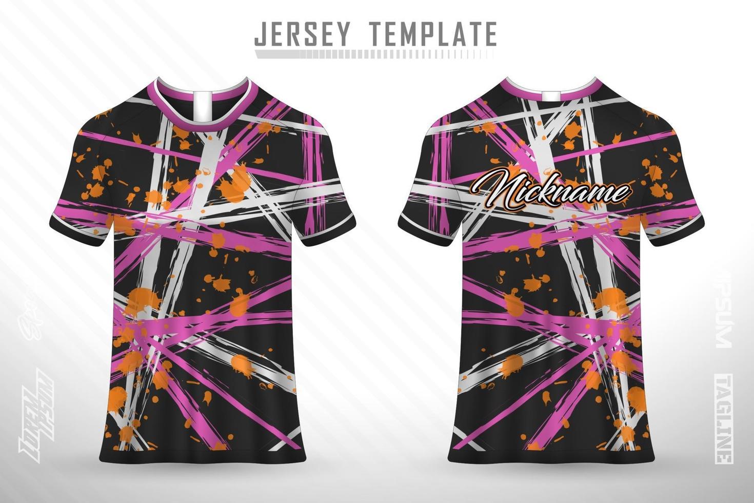 Sports jersey and t-shirt template sports jersey design vector mockup