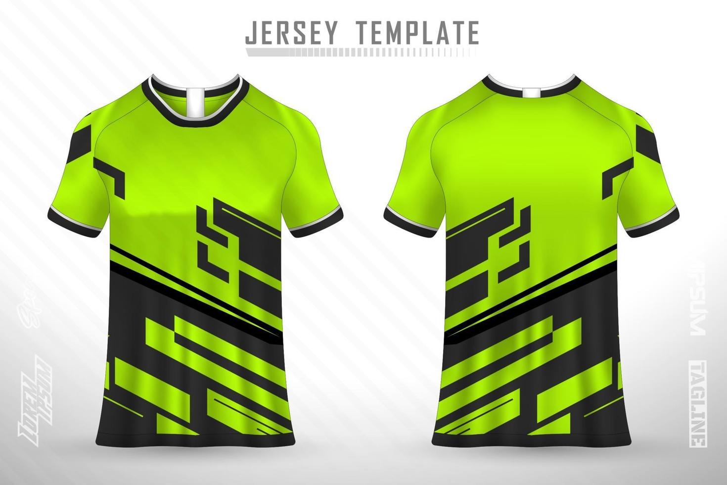 Sports jersey and t-shirt template sports jersey design vector mockup