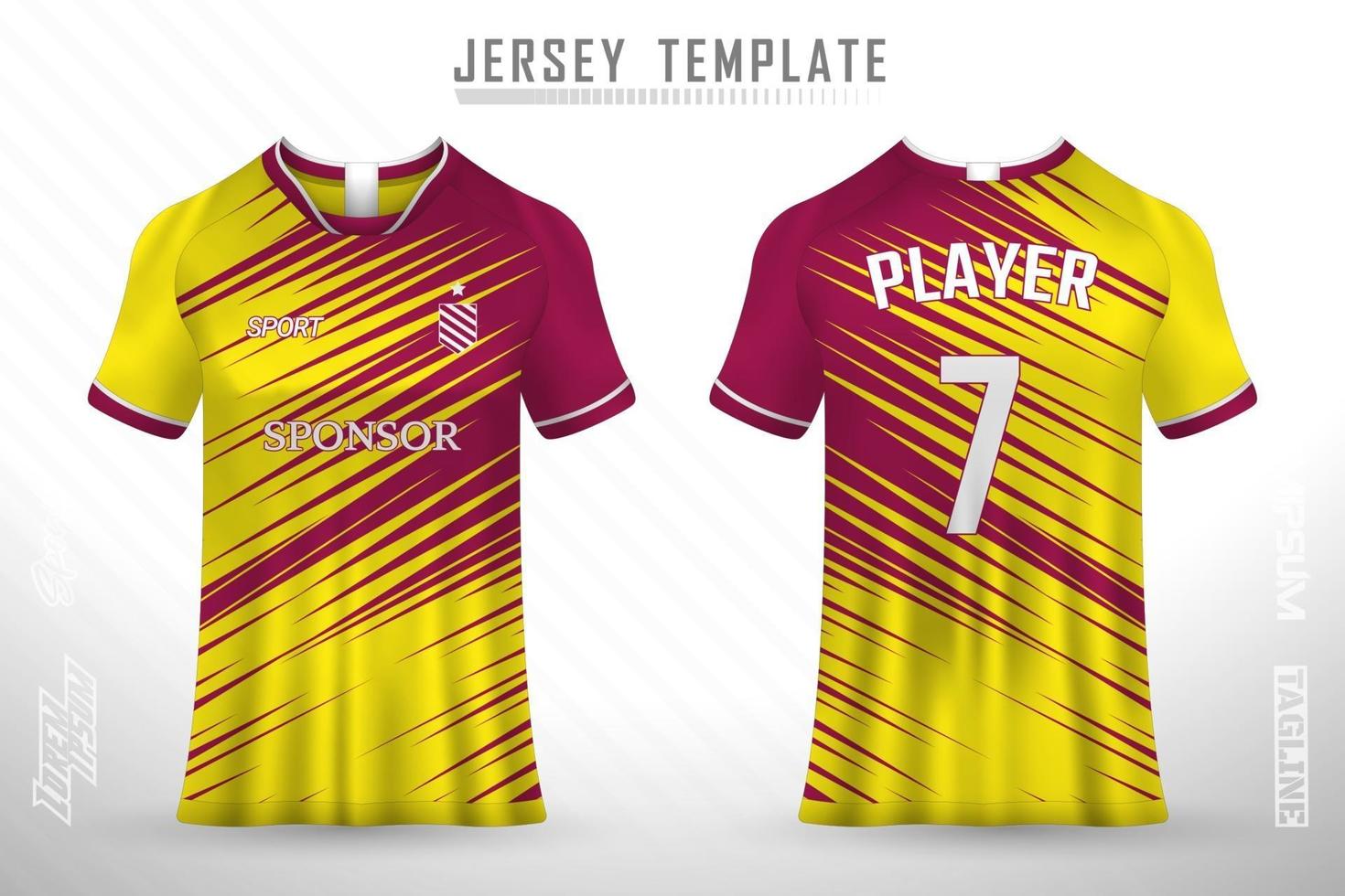 Soccer jersey and t-shirt mockup vector design template 3251992 Vector Art at Vecteezy