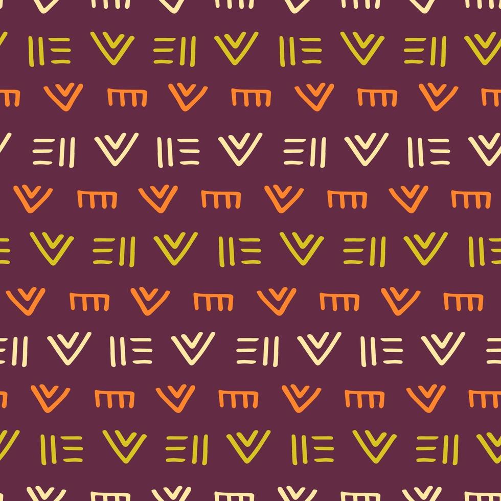 tribal, africano, azteca, ornamento, seamless, patrón vector
