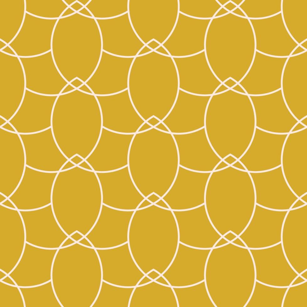 Vector gold chains geometric seamless pattern