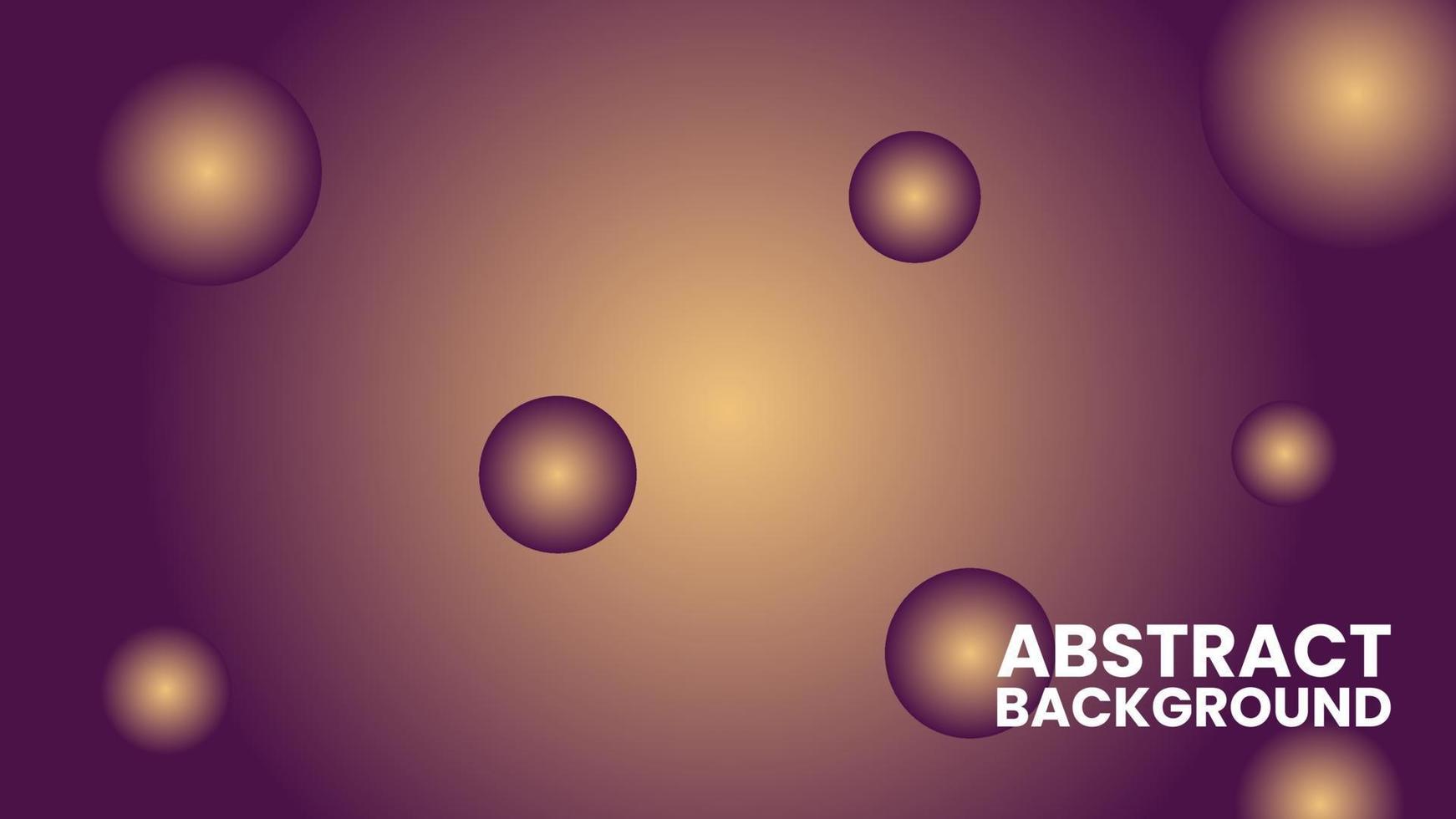 Abstract ball circle shape background with gradient vector