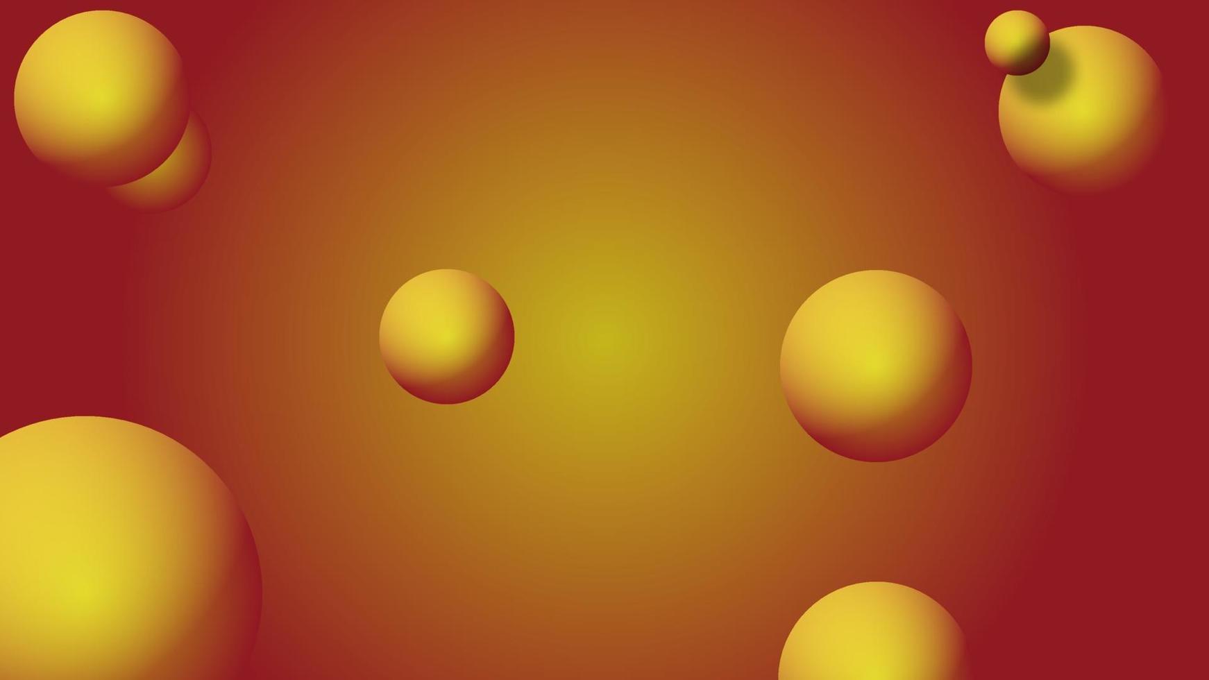 Abstract Background With Circle and Gradient Radial Balls vector