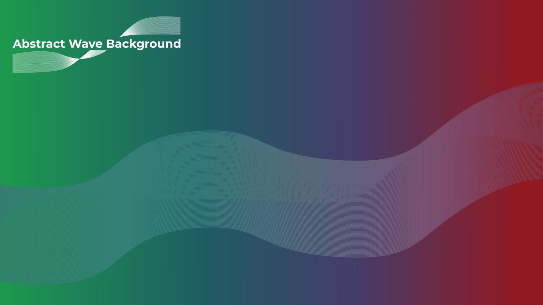 Abstract Background With Line and Gradient Green Blue Red vector