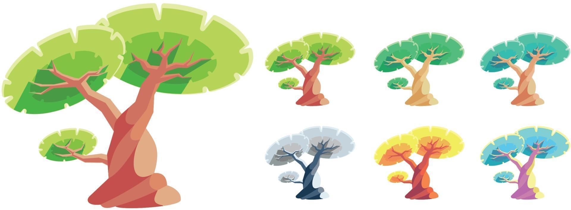 Tree vector for Asset Game Background Kid Magazine Poster etc.