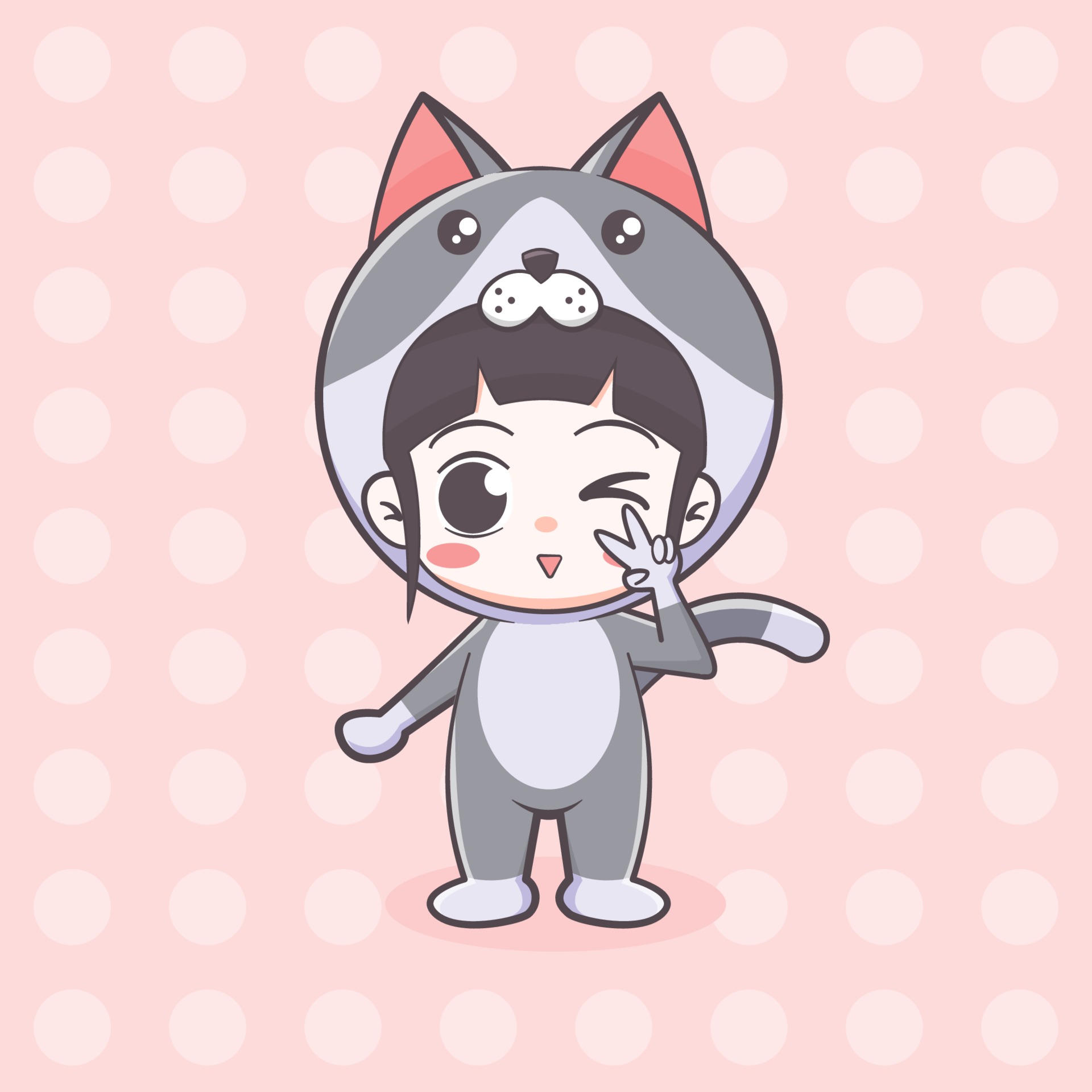Cute cat costume girl cartoon illustration 3252597 Vector Art at Vecteezy Cute cat costume girl cartoon illustration 3252597 Vector Art at Vecteezy