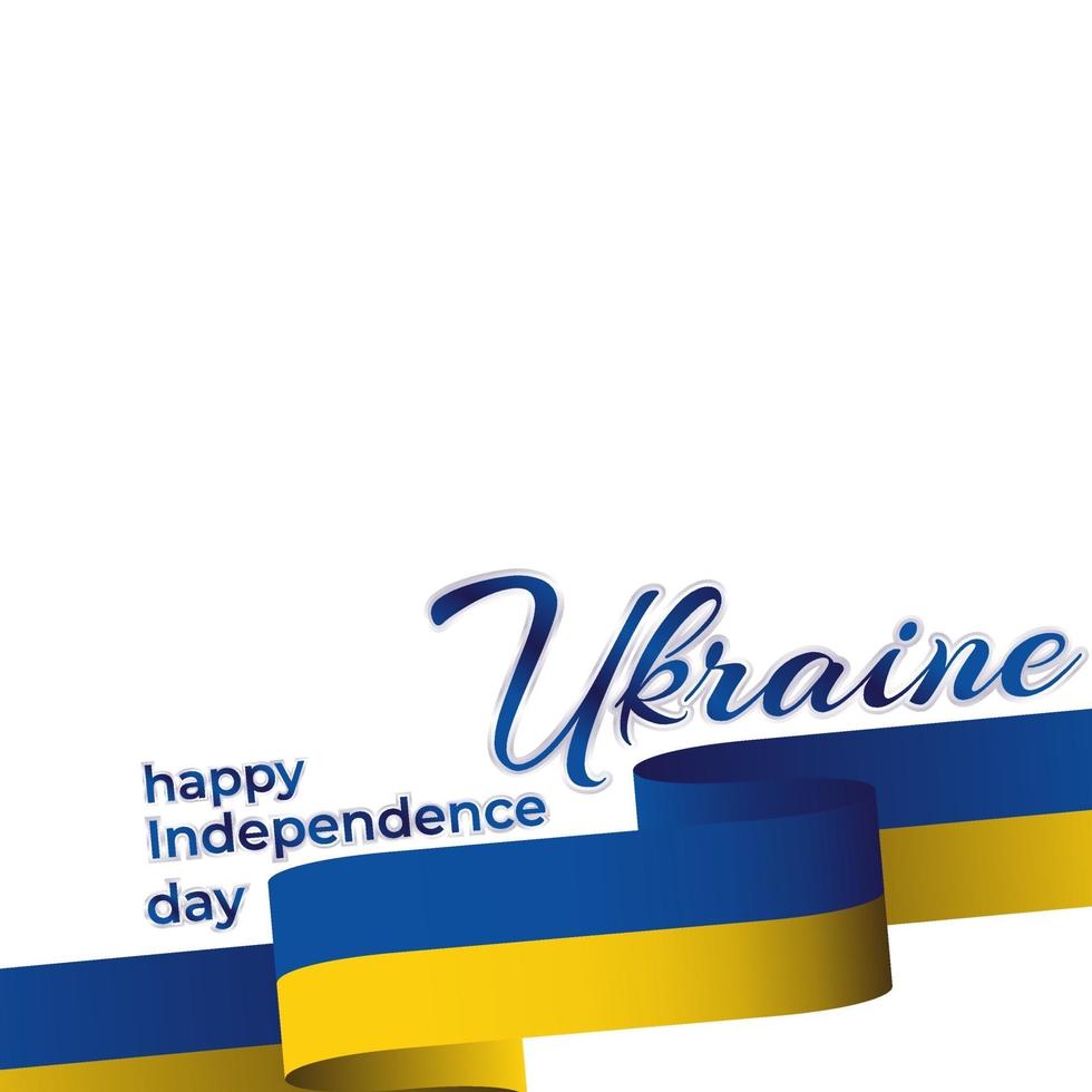 happy independence day ukraine vector