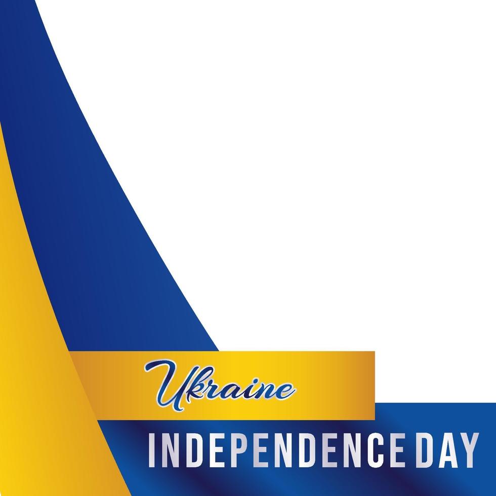 plantilla del día de la independencia de ucrania vector