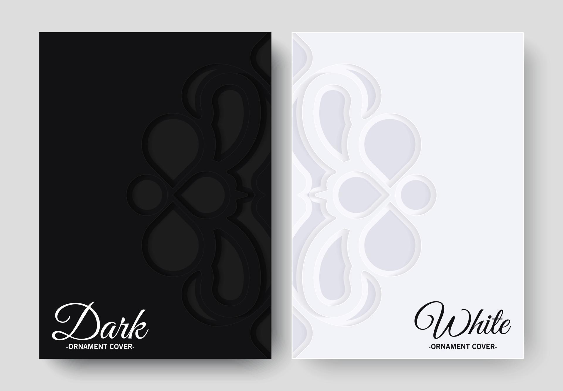 black and white cover ornament pattern 3252863 Vector Art at Vecteezy
