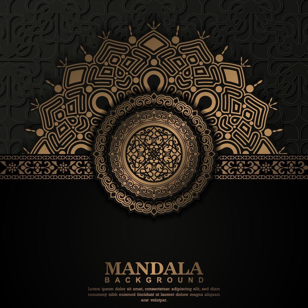 Fondo de mandala ornamental de lujo vector