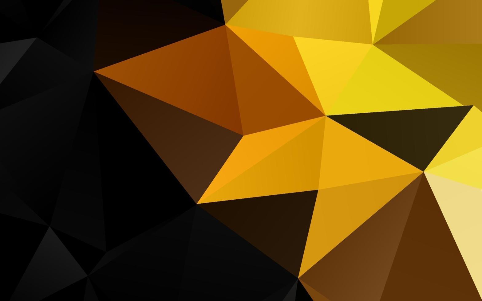 Light Yellow, Orange vector blurry triangle template.