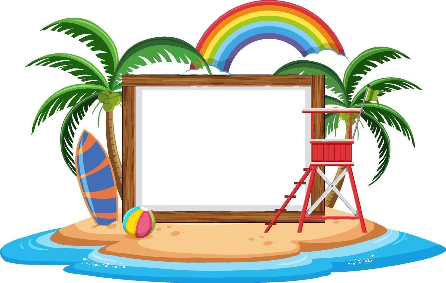 free beach clipart border