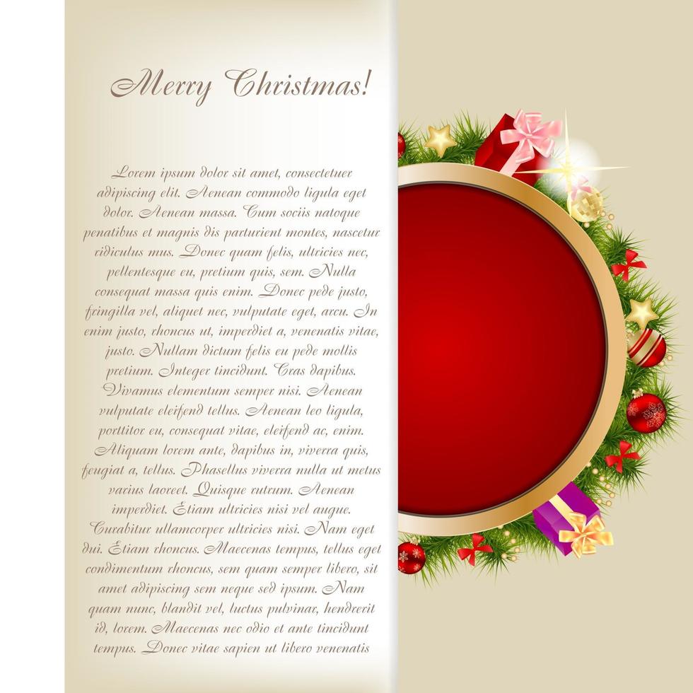 Abstract beauty Christmas and New Year background. vector