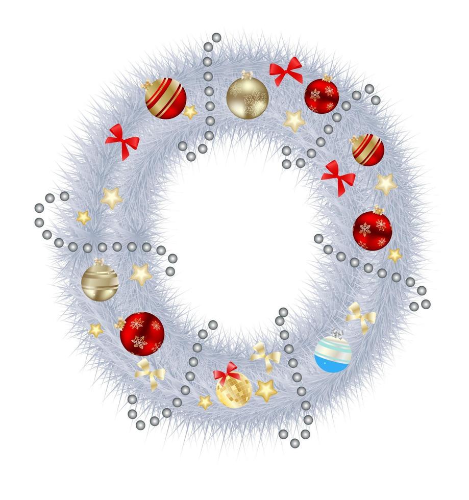 Abstract beauty Christmas and New Year abc. vector  illustration