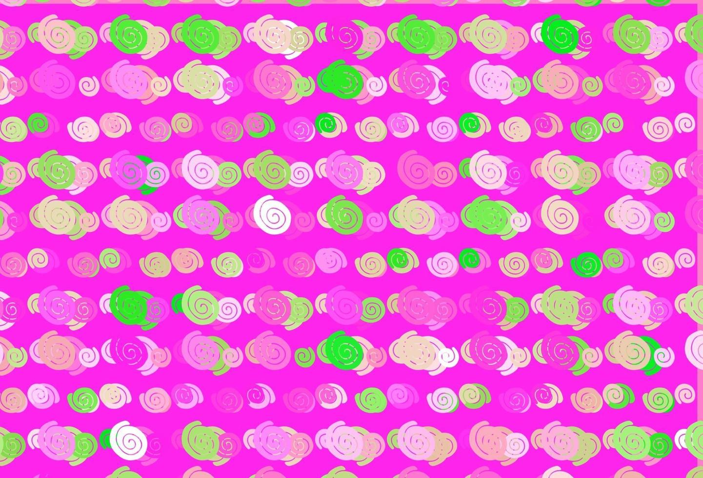 Light Pink, Green vector background with lava shapes.