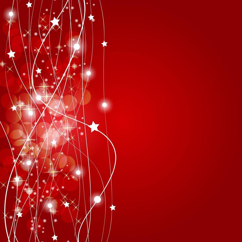 Abstract christmas red background vector illustration