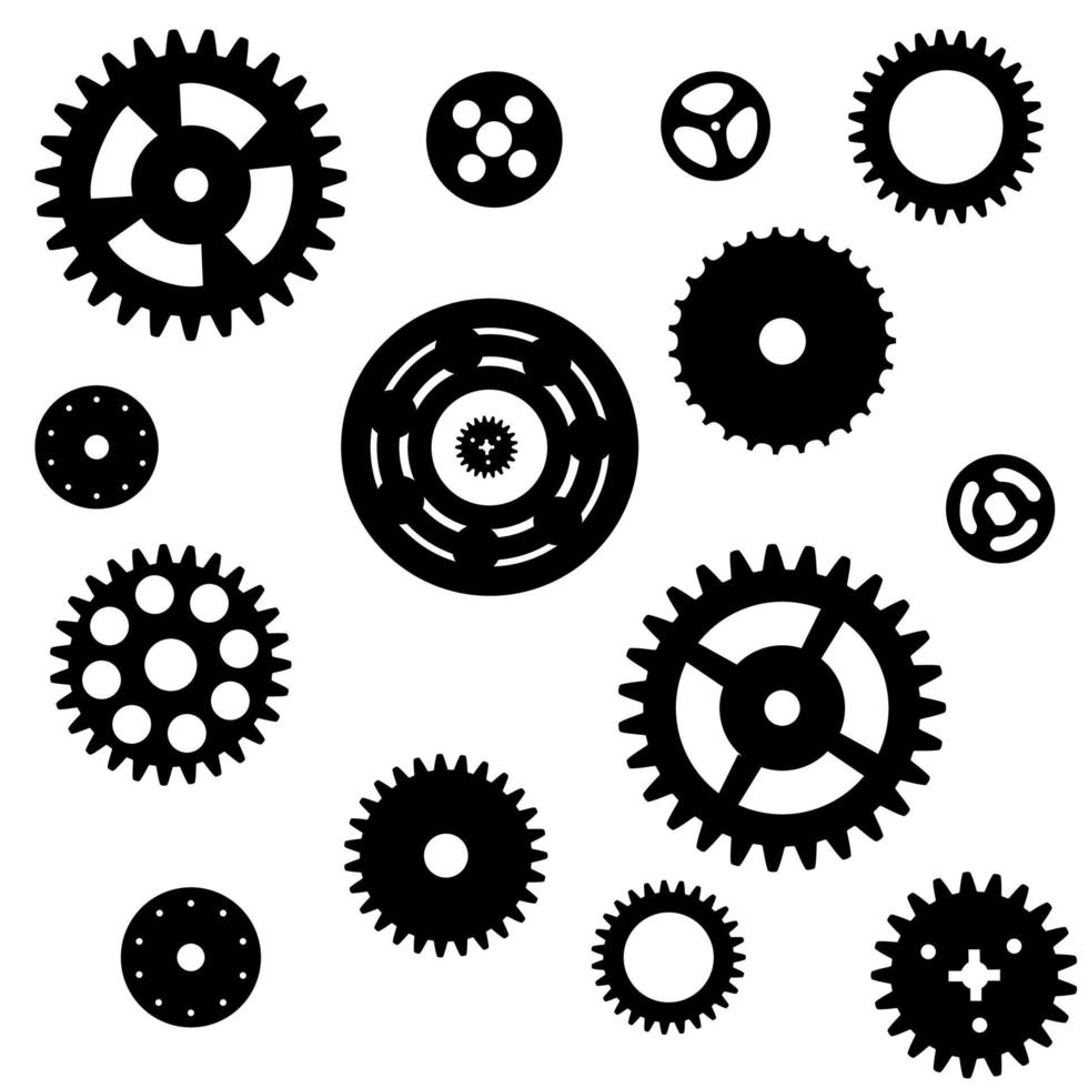 Machine Gear Wheel Cogwheel seamless pattern. vector