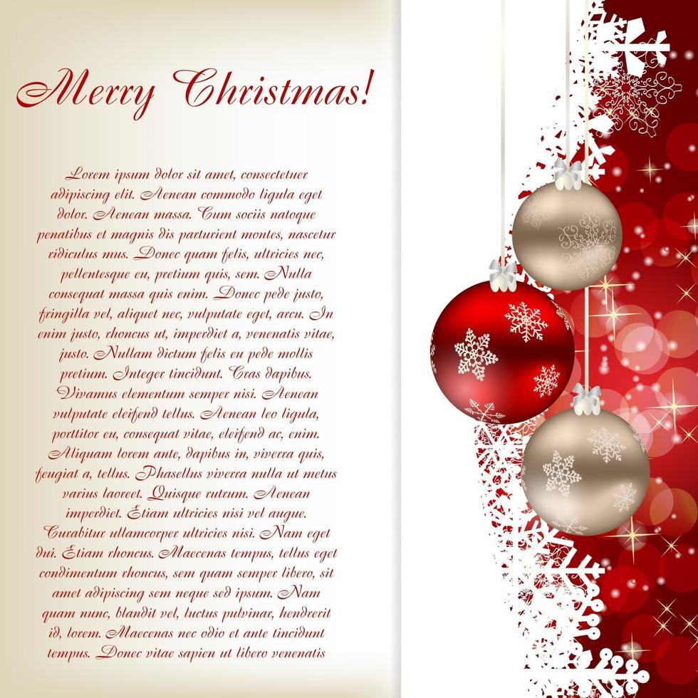 Abstract beauty Christmas and New Year background. vector