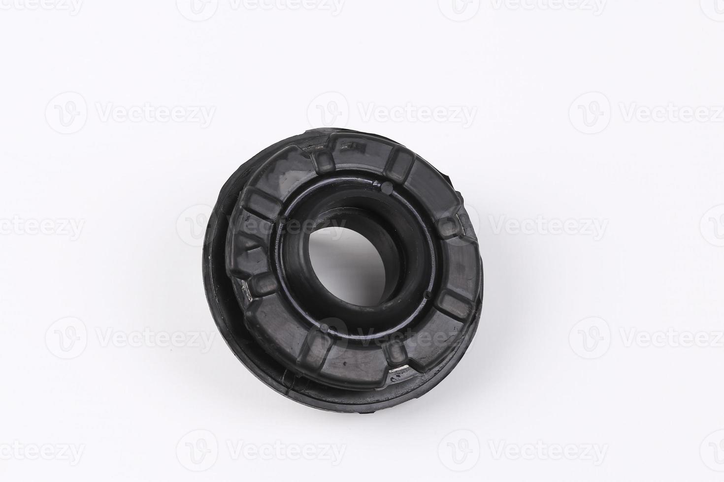 Engine rubber mounting for automobile isolated on white background photo