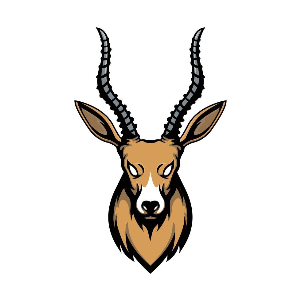Antelope head vector design