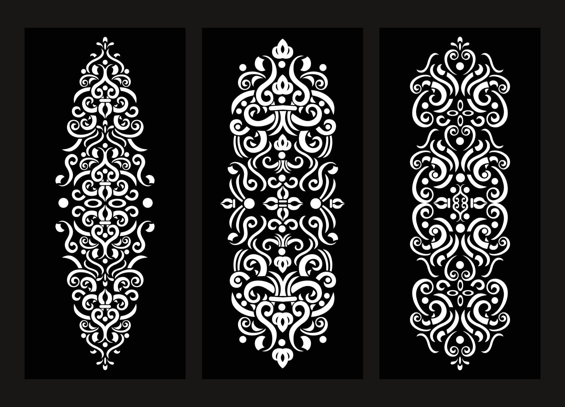 Black and white ornament decoration 3254192 Vector Art at Vecteezy