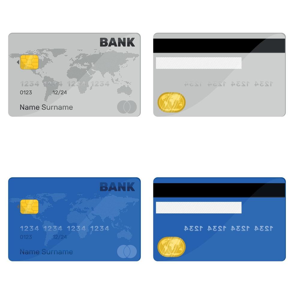 Bank credit card vector