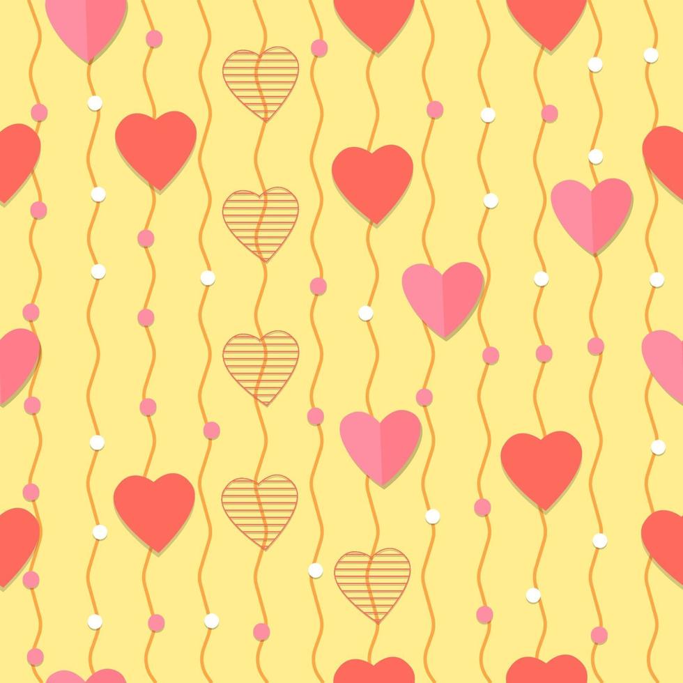 seamless pattern love icon background, gift cover, fabric vector