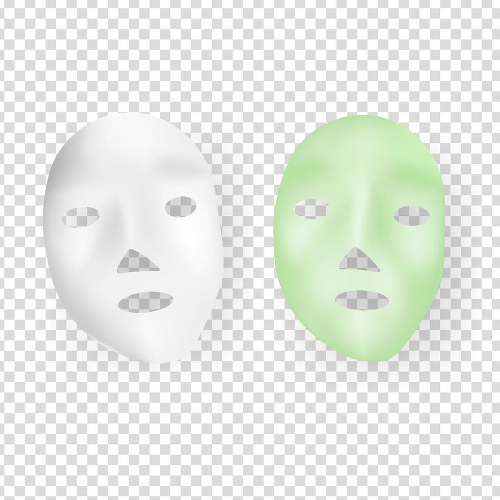 skin care mask vector