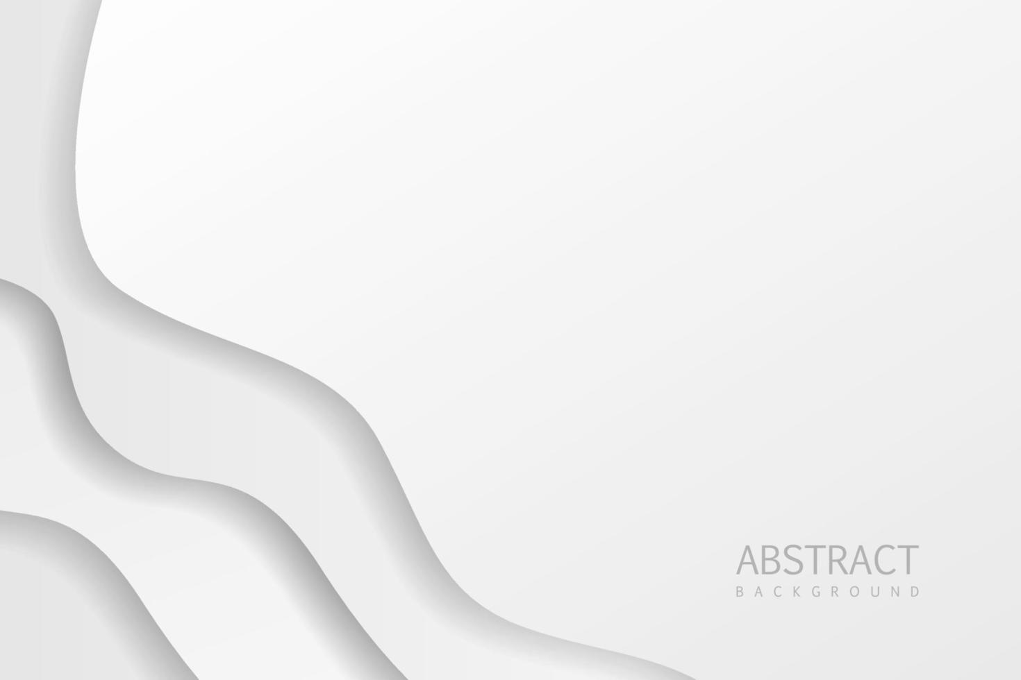 Abstract white and gray waves modern futuristic graphic background. vector