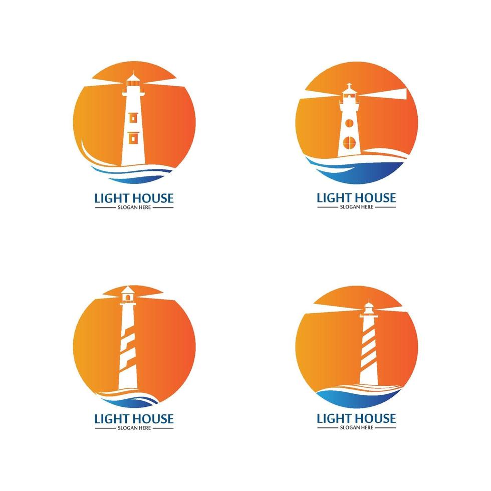 Lighthouse logo icon vector template