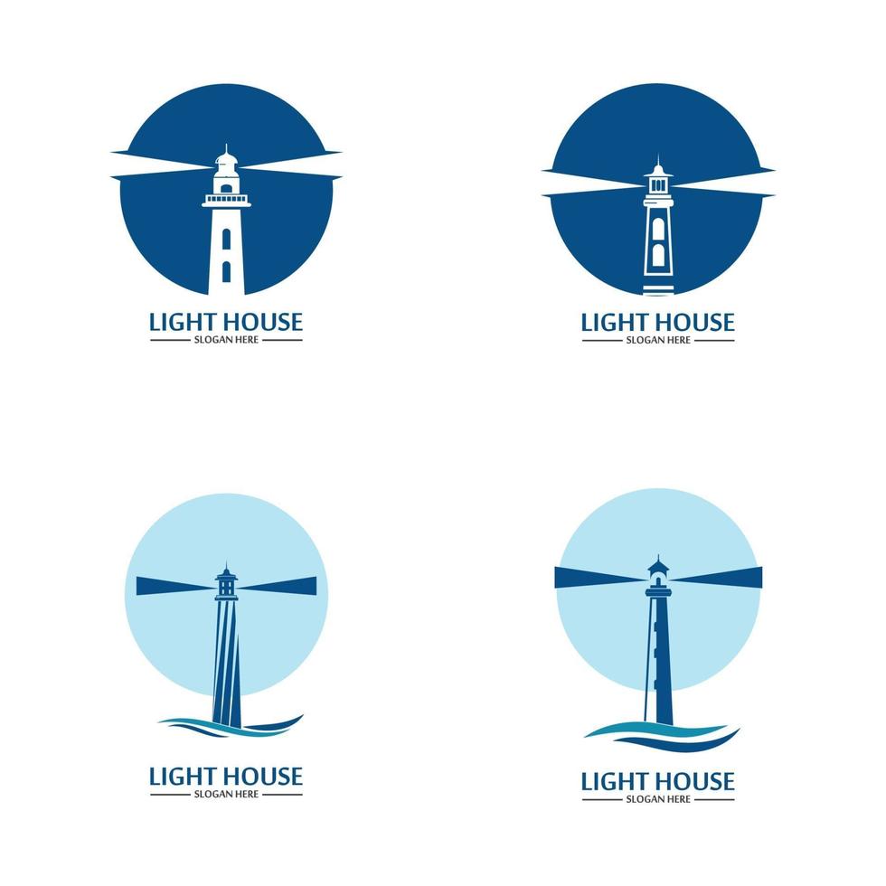 Lighthouse logo icon vector template