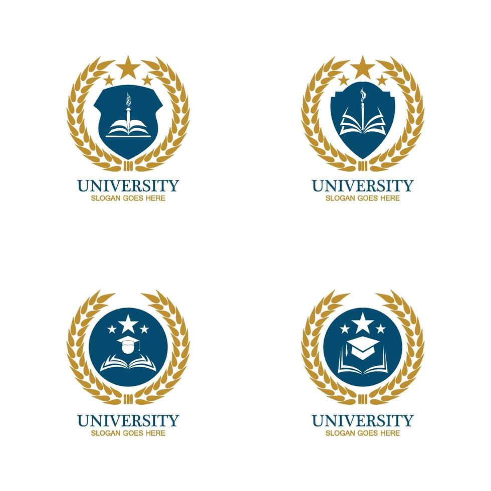 University, Academy, School and Course logo design template vector