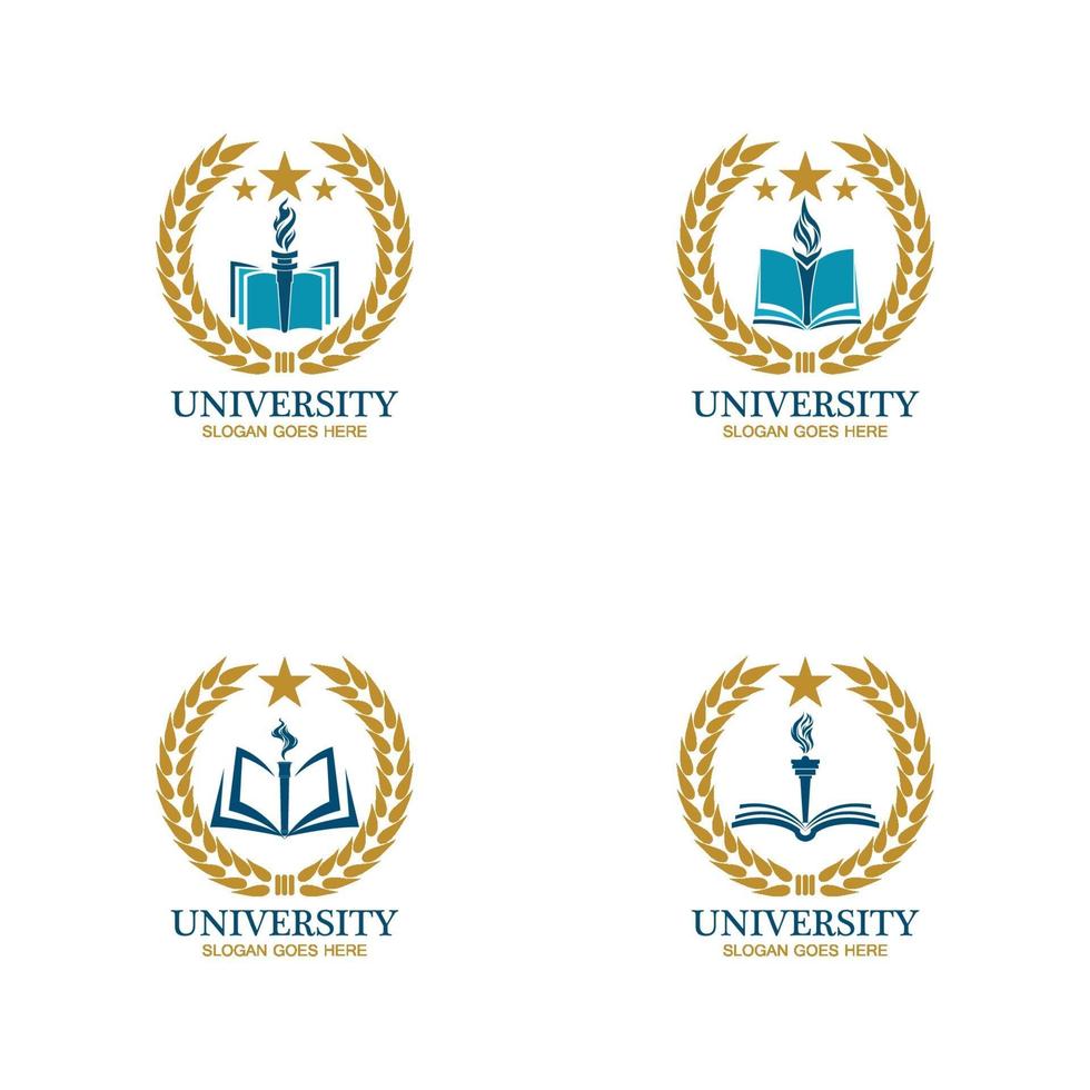 University, Academy, School and Course logo design template vector