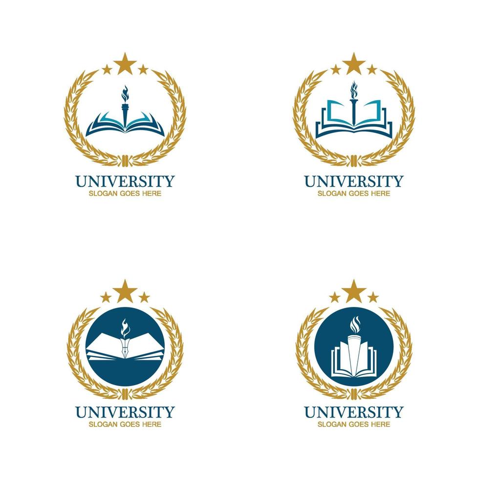 University, Academy, School and Course logo design template vector